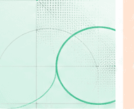 Mint geometric artwork showing visible progress